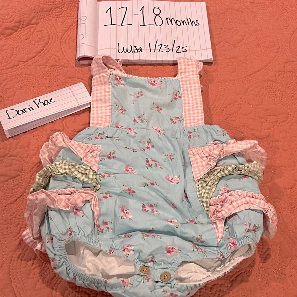 Dani Rae Easter Ruffle Butt Romper